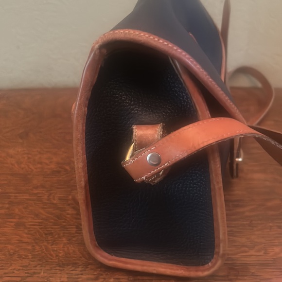 Dooney & Bourke Vintage Essex Navy All Weather Leather Shoulder Bag - Picture 5 of 16
